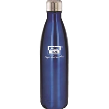 All Time Cresta SS Sport 500 ml Flask (Pack of 1, Silver, Blue, Steel)