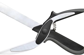 Ameeha Cutter Premium Quality – 2 in 1 Kitchen Knife Scissor with Spring Locking and Cutting Board, Fruit and Vegetable Cutter, Stainless Steel Blade Vegetable & Fruit Slicer (1)